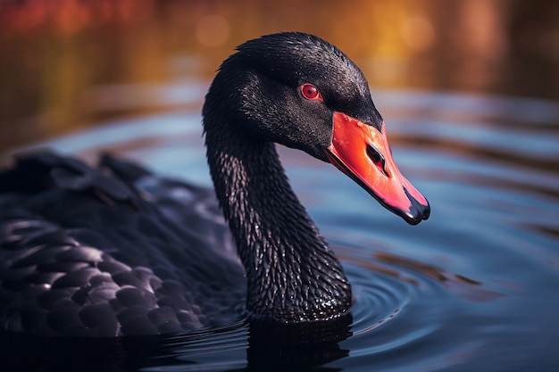 CloseUp Photography Realistic Portrait of Black Snake