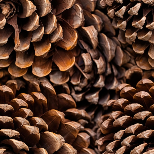 Photo closeup of pine cones