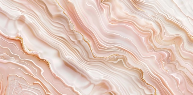 CloseUp of Pink and Gold Marble Texture