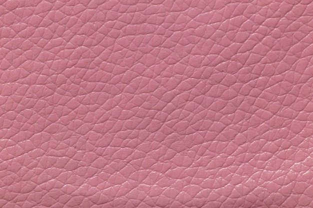 Closeup of a pink leather and a textured background