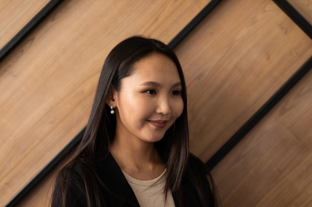 Closeup portrait of asian businesswoman