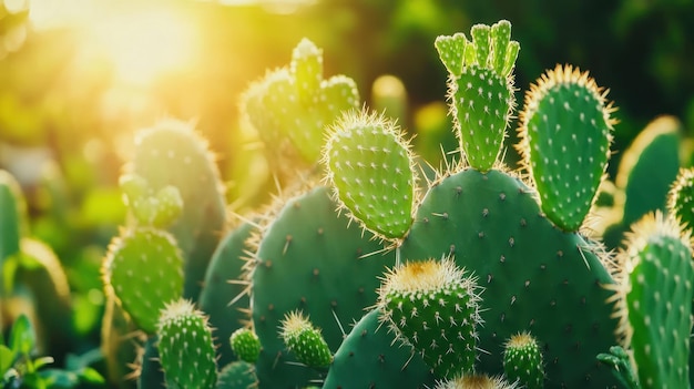 Closeup of Prickly Pear Cactus