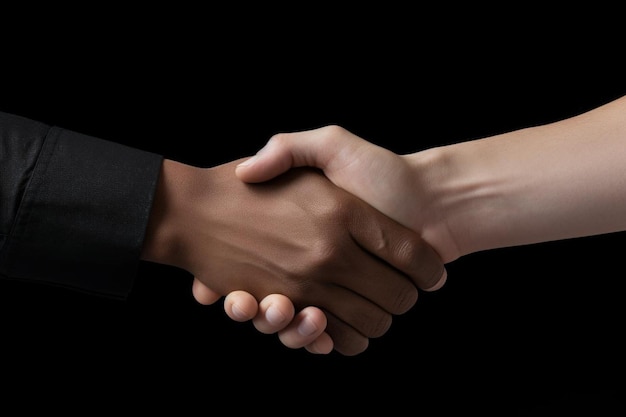 Closeup of a professional handshake