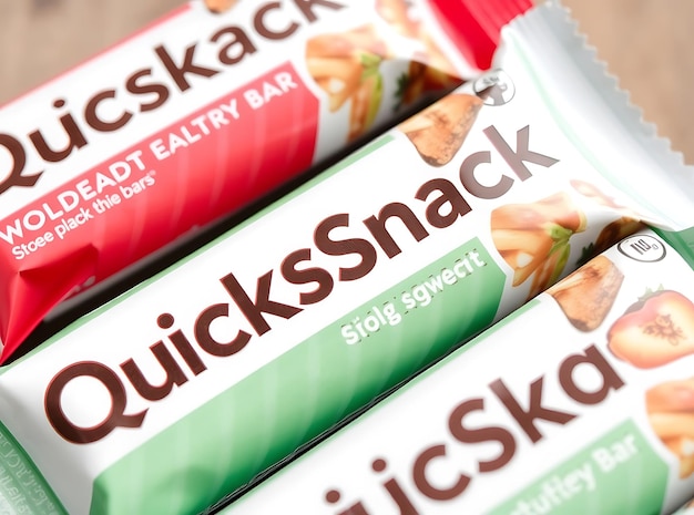 CloseUp of QuickSnack Energy Bars Focusing on Wholesome Components