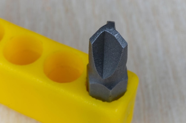 Closeup of a rare 3blade type screwdriver bit