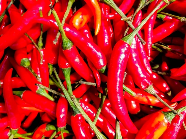 Closeup red chilli full screen background and wallpaper