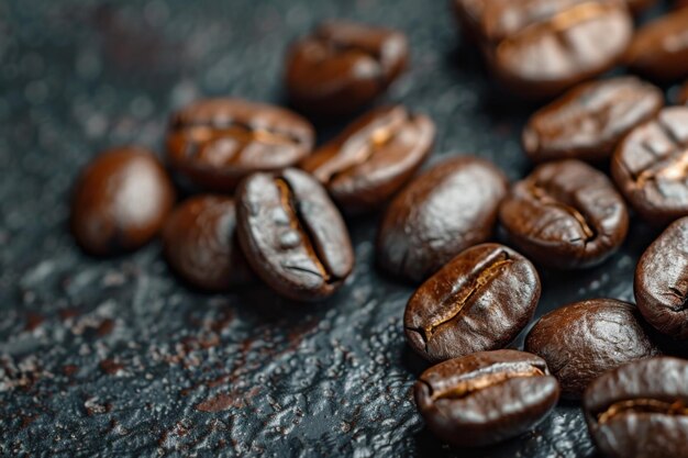 Closeup of Roasted Coffee Beans