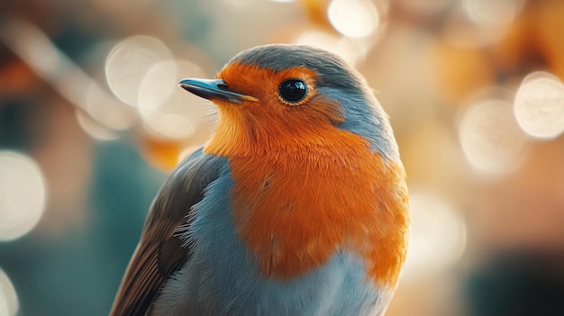 Closeup of a Robin Bird