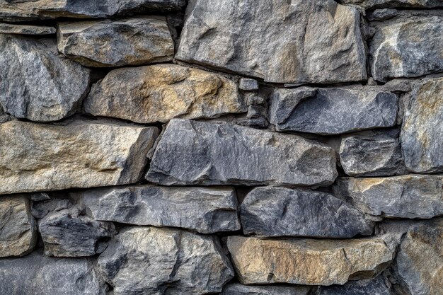 A CloseUp of a Rough Stone Wall