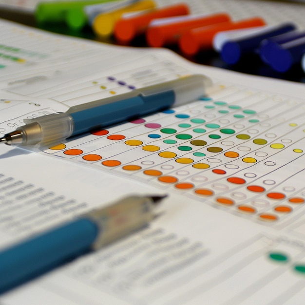 Photo a closeup of a rubric or evaluation criteria used for assessing student projects or assignments