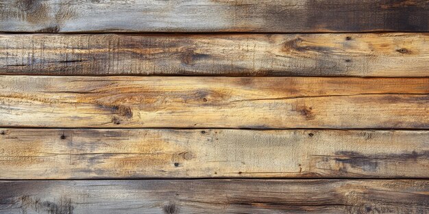 Photo closeup of rustic wooden planks showcasing natural texture and grain patterns ideal for background or design projects