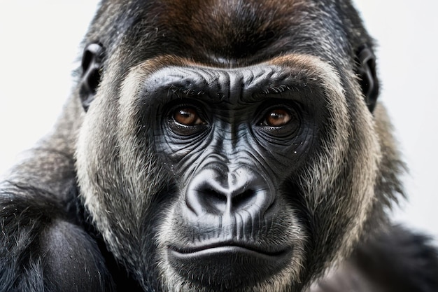 CloseUp of a Serene Gorilla