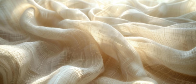 Photo closeup of sheer fabric texture