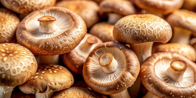 Closeup of Shiitake Mushrooms