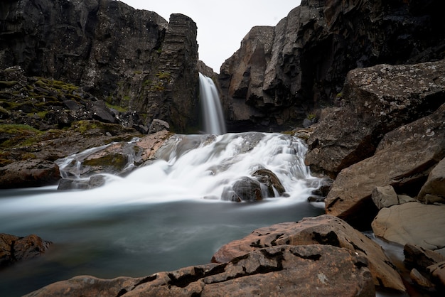 Closeup shot of Breidafjordur bay in Iceland