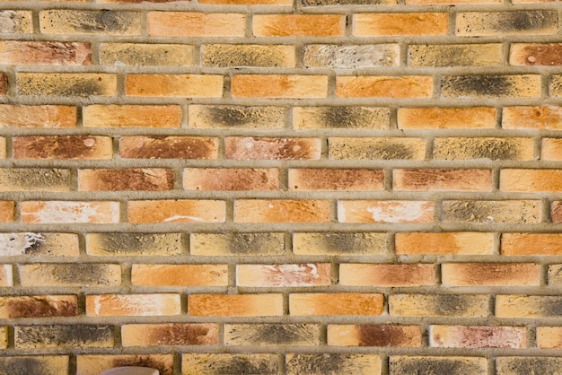 A CloseUp Shot of a Brick Wall Stock Photo