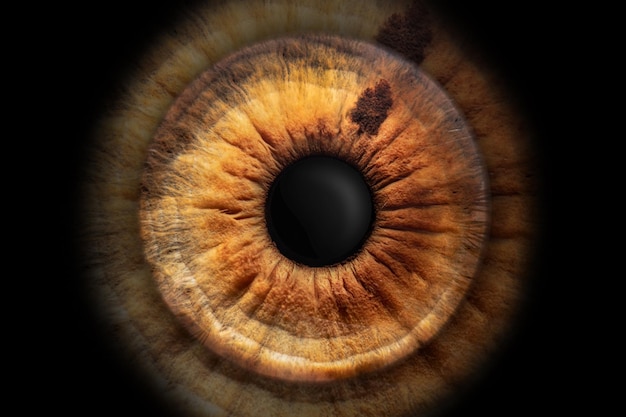 Closeup shot macro photo of the iris of a eye ideal for background or texture