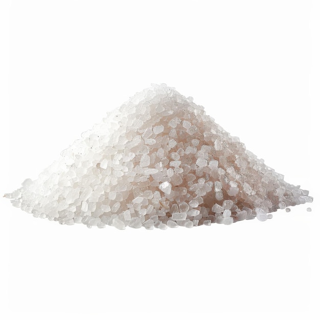 Photo a closeup shot of a pile of white crystalline salt