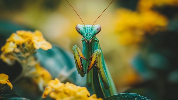 Closeup Shot of Praying Mantis Insect