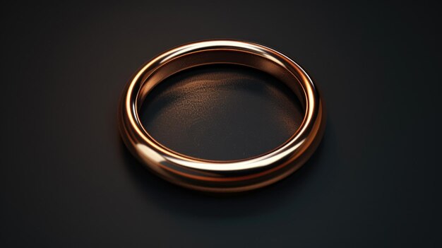 Photo a closeup shot of a ring resting on a table perfect for jewelry or product promotions