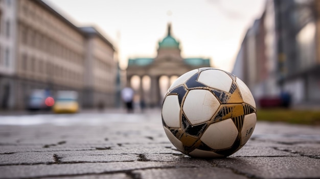 closeup shot of a soccer ball