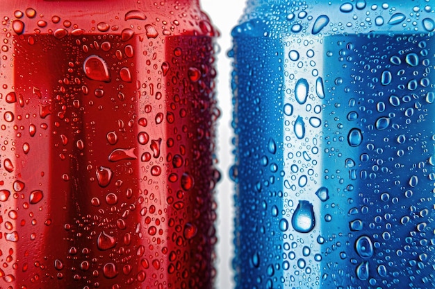 Photo a closeup shot of two cans of soda likely empty and discarded