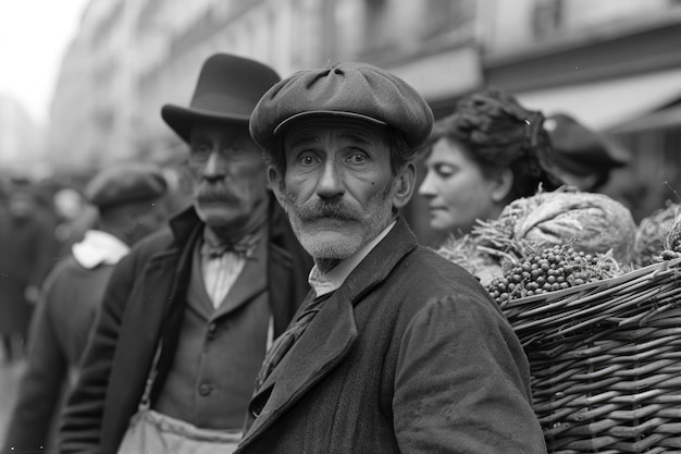 CloseUp Snapshots of 18th Century Parisian Marketgoers