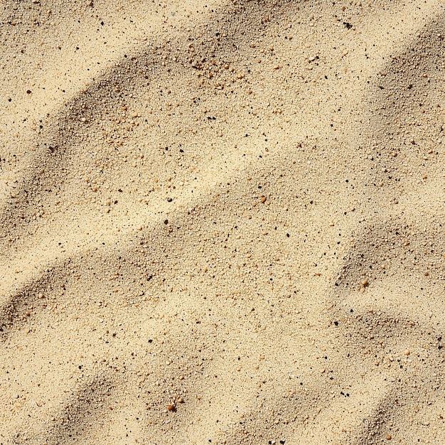 Closeup of Soft Rippled Sand on a Sunny Beach