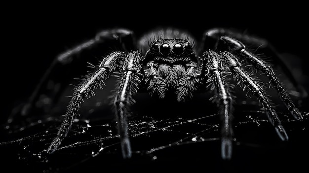 Photo closeup of a spider