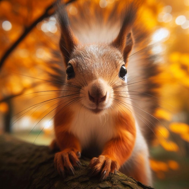 Closeup of squirrel