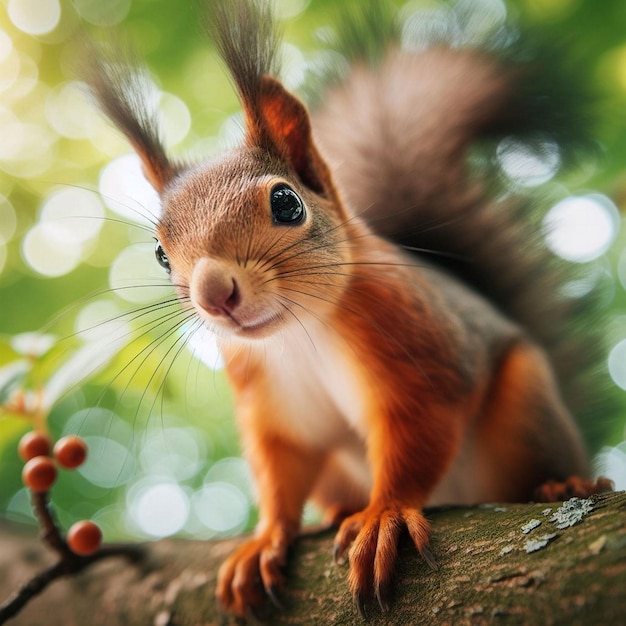 Closeup of squirrel