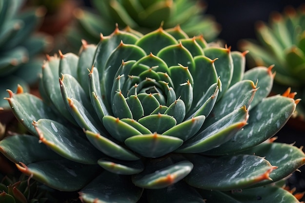 Closeup of a succulent plant