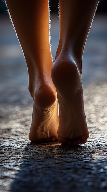 CloseUp of Swollen Ankles in Evening Light With a Nikon D850 and an AFS NIKKOR 58mm f14G lens