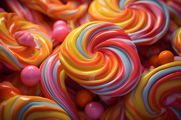 Closeup of Taffy Twists