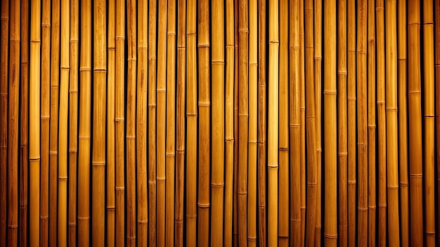 Closeup texture of bamboo wall background