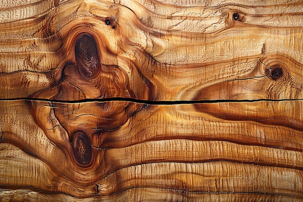 A closeup of the texture of cherry wood with its warm tones and grain patterns the background is a