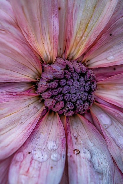 Photo closeup texture of flowers