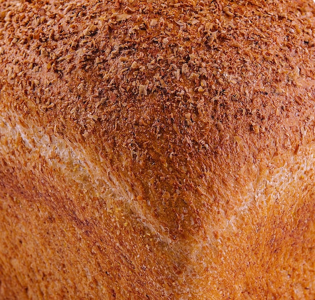 Photo closeup texture of freshly baked bread