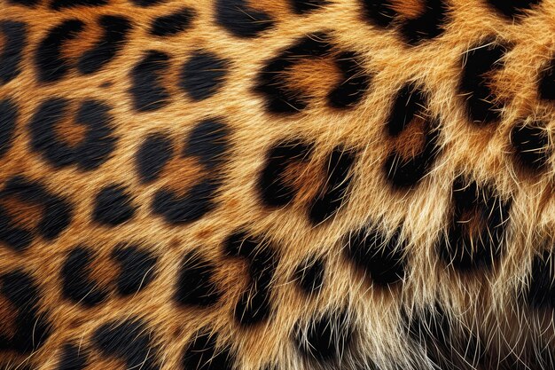 Closeup Texture of Leopard Fur