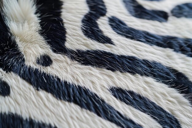 Closeup Texture of Zebra Fur