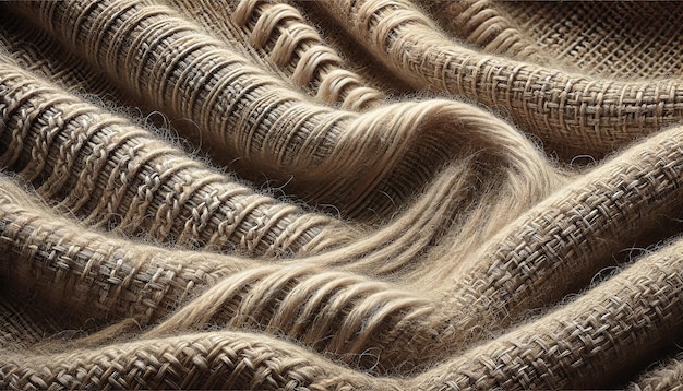 Closeup of Textured Burlap FabricxA