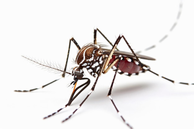 Closeup of a Tiger Mosquito