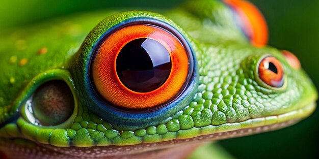 Closeup of Tree Frog Eye