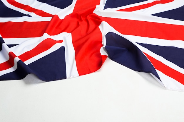 Closeup of Union Jack flag