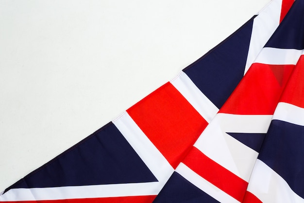 Closeup of Union Jack flag