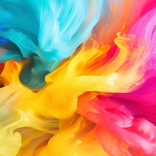 CloseUp View of Colorful Liquid