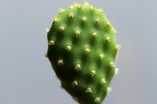 Closeup view of green cactus