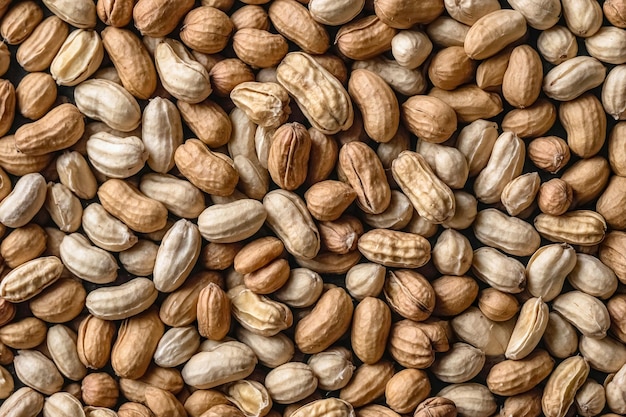 CloseUp View of Mixed Raw Nuts background texture