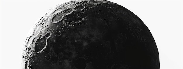 Closeup View of the Moons Cratered Surface