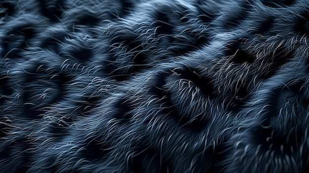 Closeup view of a snow leopards soft fur